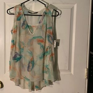 NEW! Zara watercolor print tank top. NWT!